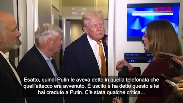 Ucraina, Trump: Non credo che Kiev abbia attaccato la residenza di Putin