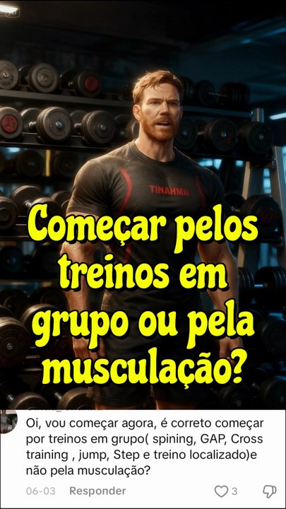 Começar pelos treinos em grupo ou pela musculação?