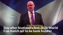 Day after Scotland’s first 2026 World Cup match set to be bank holiday