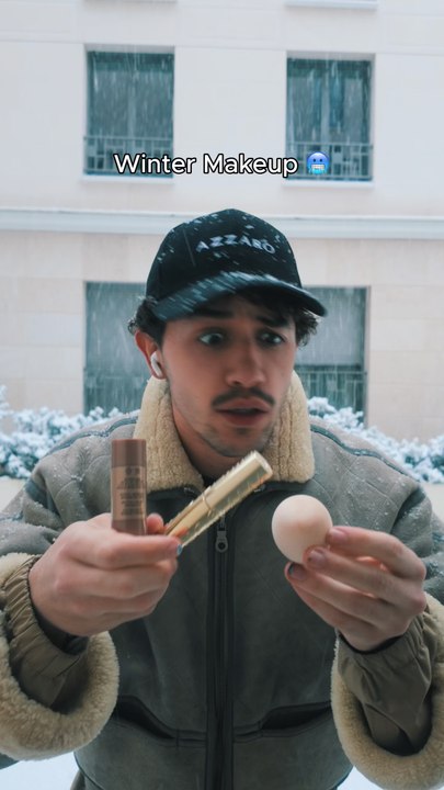 Il neige à paris alors petit makeup ☺️