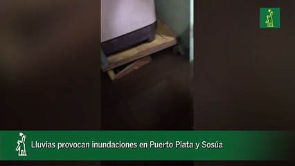 Lluvias provocan inundaciones en Puerto Plata y Sosúa