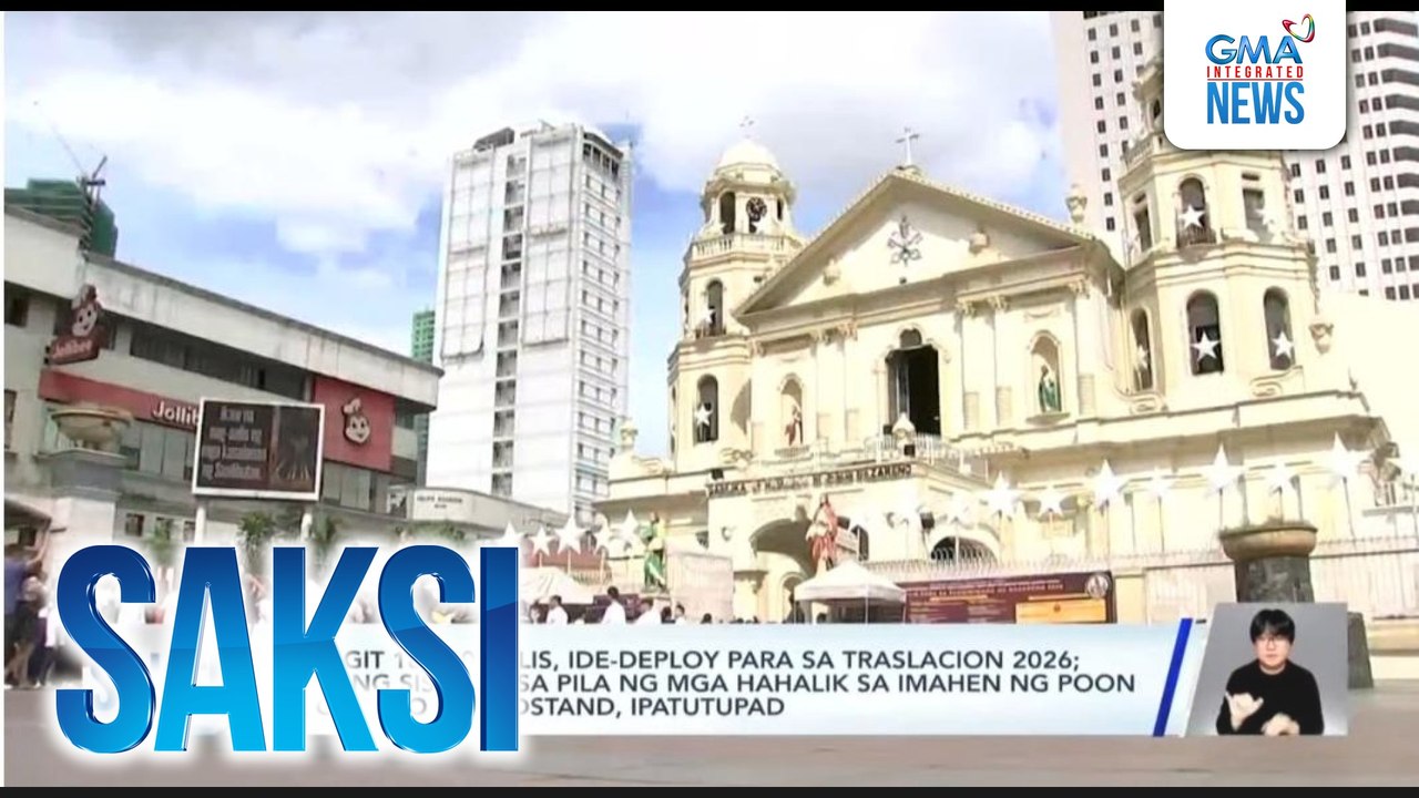 Mahigit 18,000 pulis, ide-deploy para sa Traslacion 2026; Bagong sistema sa pila ng mga hahalik sa imahen ng poon sa Quirino Grandstand, ipatutupad | Saksi