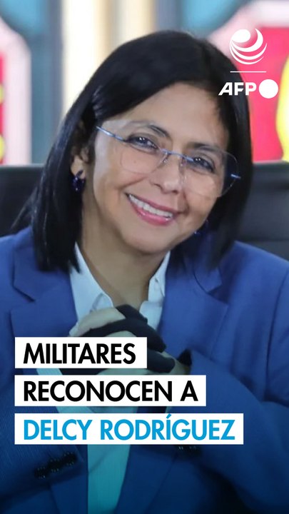 Militares reconocen a Delcy Rodríguez como presidenta encargada de Venezuela