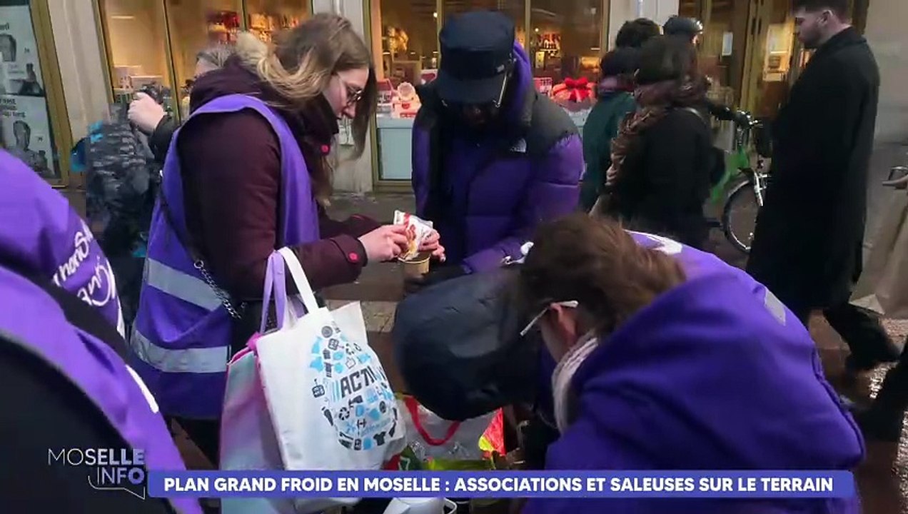 Grand froid en Moselle : associations et saleuses sur le terrain