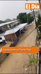 Intensas lluvias provocan inundaciones en Puerto Plata