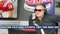 REACTION: Patriots secure playoff for first time since 2021