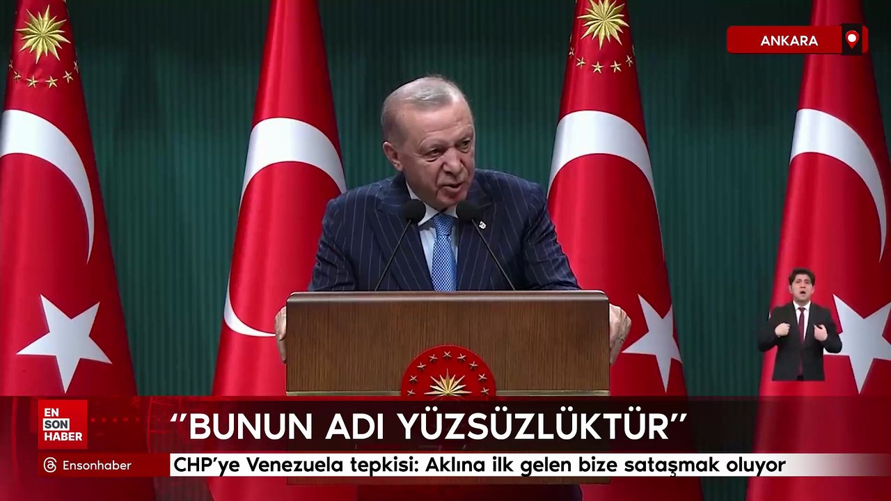 Cumhurbaşkanı Erdoğan'dan CHP'ye Venezuela tepkisi: Aklına ilk gelen bize sataşmak oluyor