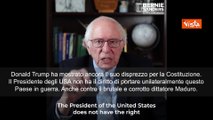 Bernie Sanders: Trump non ha il diritto di attaccare il Venezuela
