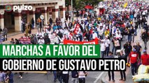 Así avanza la marcha en apoyo a las reformas del Gobierno de Gustavo Petro, en Bogotá | Pulzo