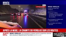 En prévision du verglas, les saleuses sont déjà présentes sur les routes après la neige