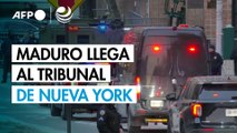 Maduro llega al tribunal de Nueva York para comparecer por primera vez tras su captura