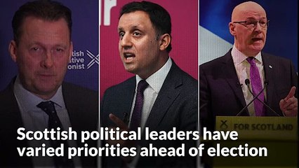Scottish political leaders have varied priorities ahead of election