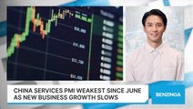 China Services PMI Slows