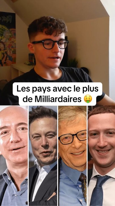 Les 10 pays avec le plus de Milliardaires #pays #milliardaire #classement