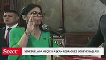 Venezuela'da geçici devlet başkanı Rodriguez, yemin ederek görevi devraldı.