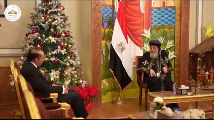 وزير الشؤون النيابية يزور الكاتدرائية لتهنئة البابا بعيد الميلاد المجيد