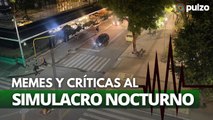 Simulacro nocturno con poca asistencia, pero sí con muchos memes y críticas en Bogotá | Pulzo