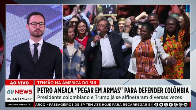 Após troca de farpas com Trump, Petro ameaça “pegar em armas” para defender a Colômbia