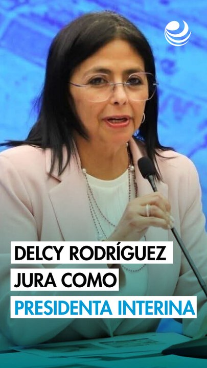 Delcy Rodríguez jura como presidenta interina de Venezuela entre promesas de rescatar a Maduro