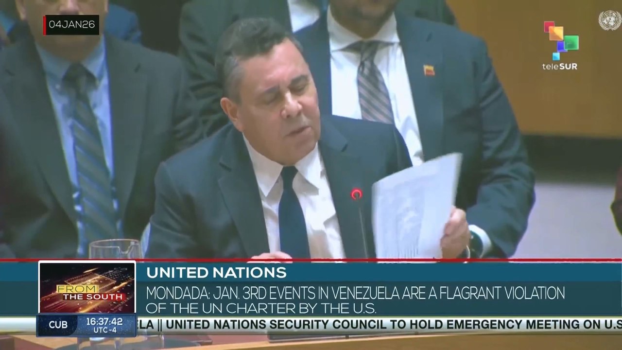 Moncada | “Jan 3rd. events in Venezuela are a flagrant violation of the UN charter by the U.S.”
