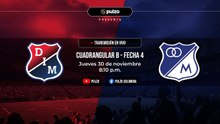 MEDELLÍN VS. MILLONARIOS: narración EN VIVO del partido cuadrangulares, fecha 4 de Liga BetPlay II