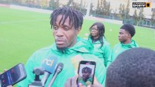 Wilfried Zaha avant le match face au Burkina Faso