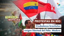 Manifestaciones en Brasil exigen la liberación del presidente venezolano Nicolás Maduro