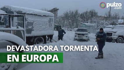 Imágenes de estragos de la tormenta invernal en Europa; afectó países como Rusia y Ucrania | Pulzo