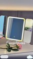 Portable USB Rechargeable Folding LED Makeup Mirror