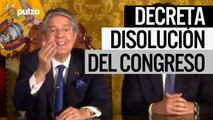 Guillermo Lasso, presidente de Ecuador decreta disolución del Congreso para evitar ser destituido