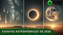 Eclipses, chuvas de meteoros e Superluas: confira o guia Astronômico de 2026!