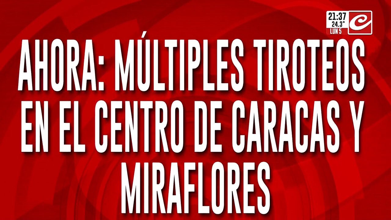 Múltiples tiroteos en el centro de Caracas y Miraflores