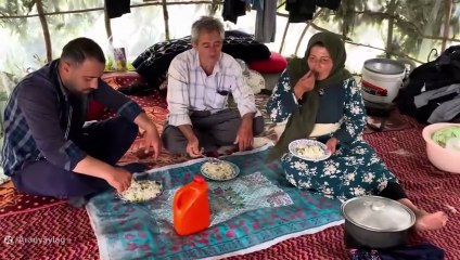 Milking cows and making organic cheese in the mountains