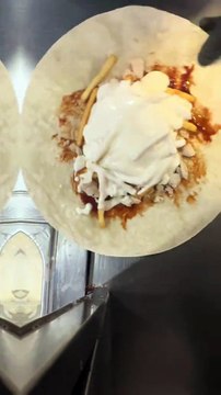 French Tacos Viande Escalope Sauce Katchup & Gruyère #BR3 #tacos #eating #FrenchTacos #food