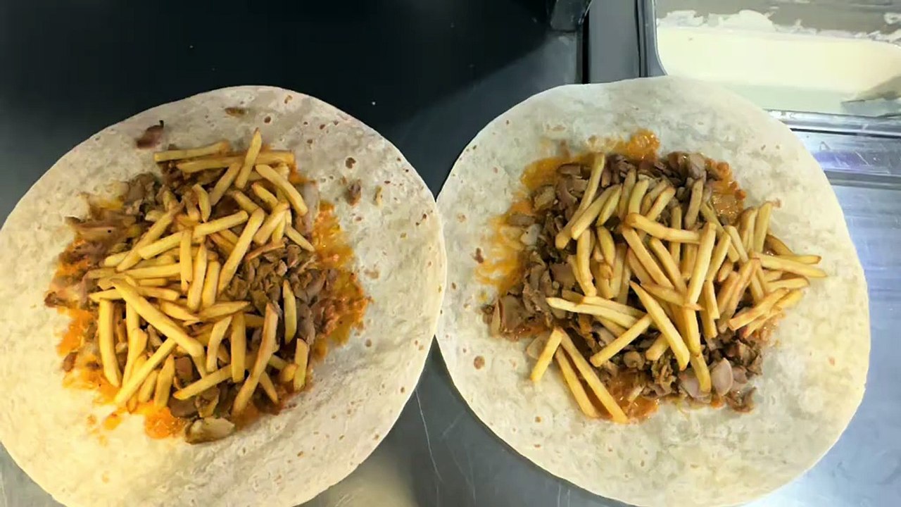 French Tacos Kebab Algérienne Gratiné Saumon fumé & Mozzarella #BR3 #Tacos #FrenchTacos #food #foodlover