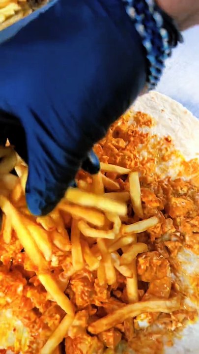 French tacos with gratins #BR3 #food #tacos #foodlover #FrenchTacos