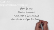 Kode Syair Boru Sunda Hari Selasa 6 Januari 2026 #PakTuntung