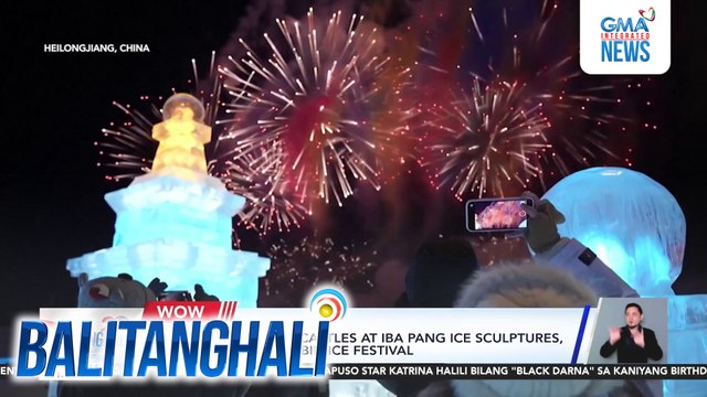 Naglalakihang ice castles at iba pang ice sculptures, tampok sa 27th Harbin Ice Festival | Balitanghali