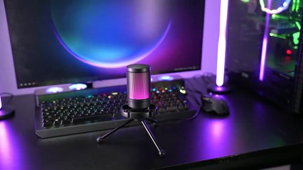 Ampligame by fifine RGB USB gaming microphone