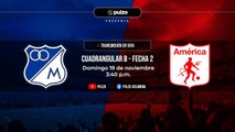 MILLONARIOS VS. AMÉRICA: narración EN VIVO del partido cuadrangular B, fecha 2 de Liga BetPlay II