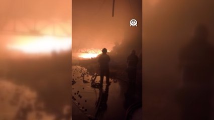 Paketleme tesisinde yangın! 1 işçi hayatını kaybetti