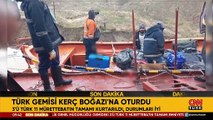 SON DAKİKA... Karadeniz'de sürüklenen Türk gemisi karaya oturdu