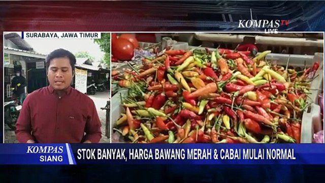 Pantauan Pasar: Sejumlah Komoditas Masih Mahal di Awal Tahun, Ini Harga Cabai-Bawang di Surabaya