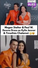 At the 2026 Critics Choice Awards in Los Angeles, Megan Stalter and Paul W. Downs paid stylish homage to Kylie Jenner and Timothée Chalamet’s Marty Supreme premiere look. Their matching orange outfits sparked instant buzz online as fans drew parallels bet