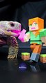 Minecraft ASMR Mukbang Eating Pink   ️ Turtle Tortoise