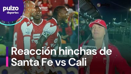 Así reaccionaron los hinchas de Santa Fe con la victoria vs deportivo Cali | Pulzo Deportes