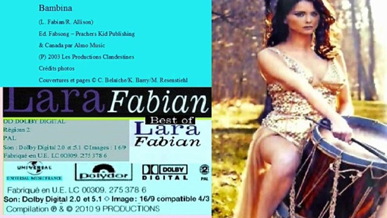 LARA FABIAN — Bambina — (L. Fabian/R. Allison) – (2003) | CD-2 : Best of LARA FABIAN – (de Lara Fabian)