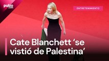 Cate Blanchett se solidariza con Palestina y usó vestido en Cannes con su bandera | Pulzo
