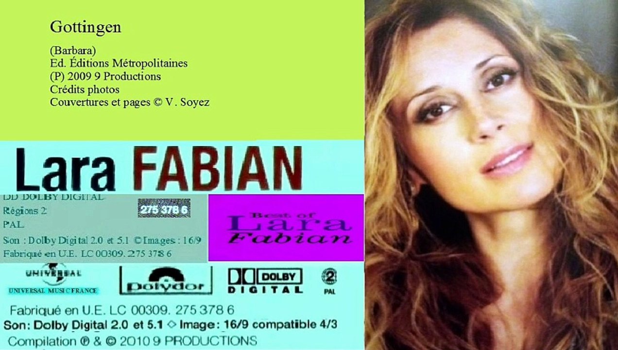 LARA FABIAN — Gottingen — (Barbara) – (2009) | CD-2 : Best of LARA FABIAN – (de Lara Fabian)