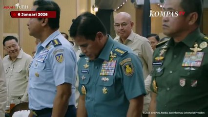 Momen Prabowo-Gibran Salami Menkeu Purbaya-Raffi Ahmad saat Retret Kabinet di Hambalang